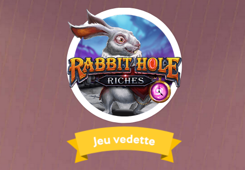 Rabbit Hole : Spéciale promo Game of the Week sur Mycasino.ch